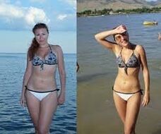Przed i po odchudzaniu na diecie arbuzowej